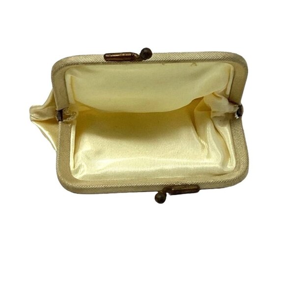 Vintage Bag 1950s Pinup Beaded Black La Regale Clutch With Coin Purse - Picture 8 of 10